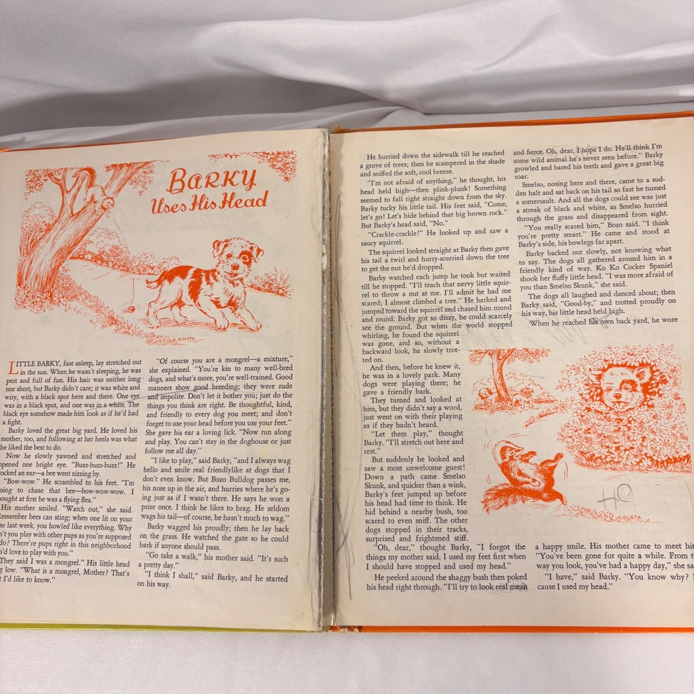 Barky and His Friends 1952 First Printing Georgia Tucker Smith Vintage Dog Book - Picture 6 of 8